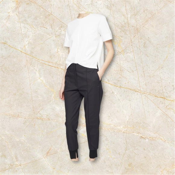 3.1 Phillip Lim Pants - 3.1 Phillip Lim Crepe Satin Jogger With Ghost Waistband Ivory size 0